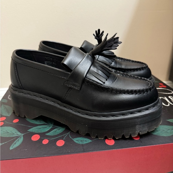VEGAN ADRIAN FELIX PLATFORM TASSEL LOAFERS - Picture 4 of 7